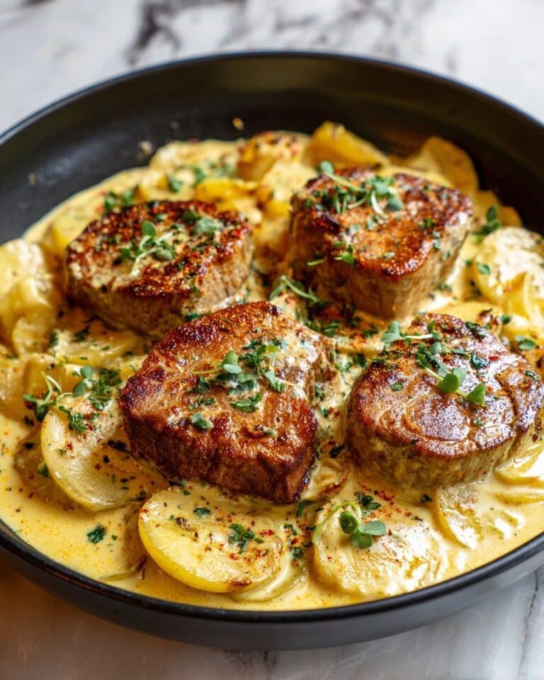 Smothered Pork Chop and Scalloped Potato Casserole Recipe