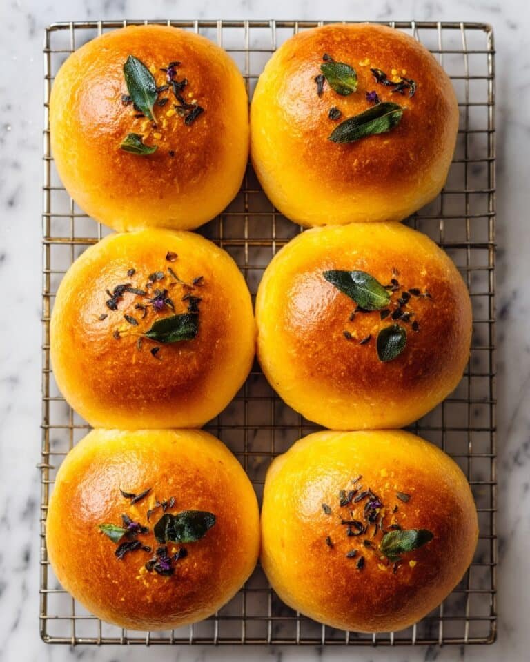 Soft Pumpkin Pull Apart Rolls with Sage Butter Recipe