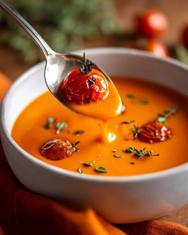 Best Creamy Roasted Garlic Tomato Soup Recipe