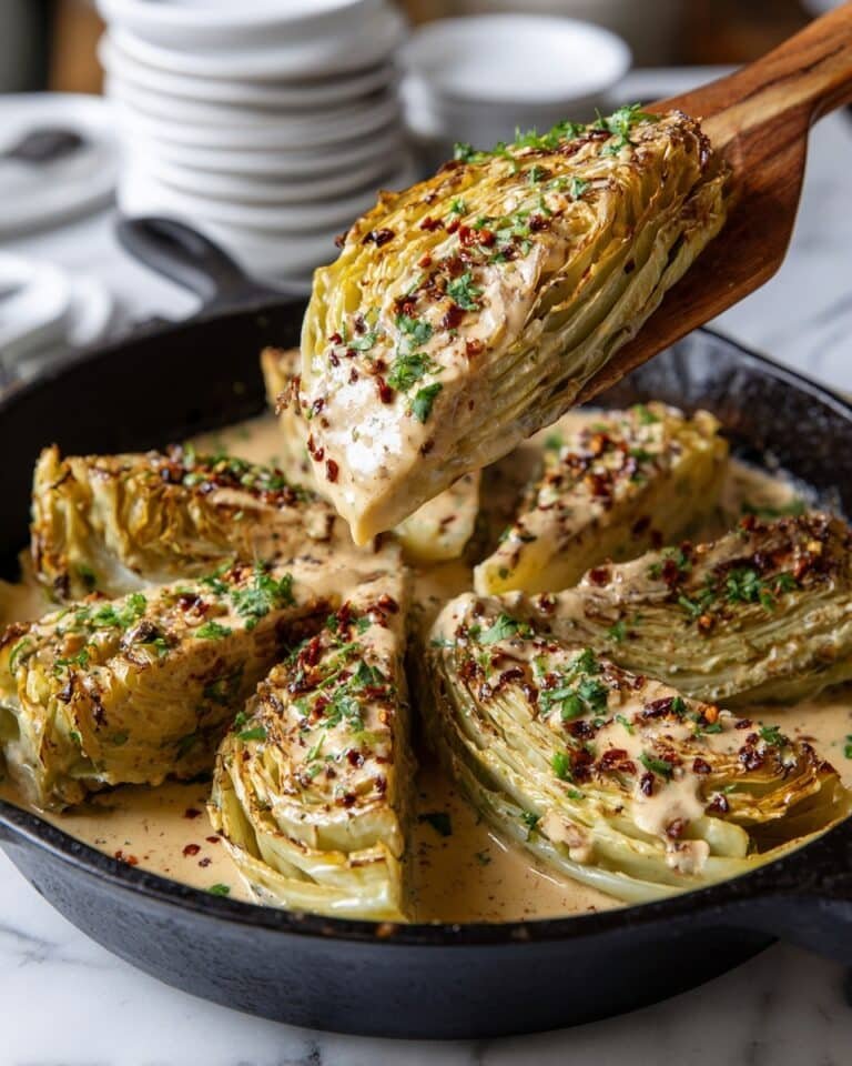 Marry Me Melting Cabbage with Creamy Tuscan Sauce Recipe