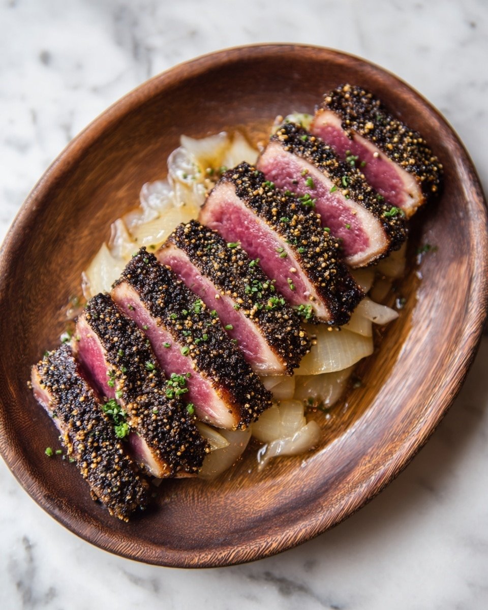 Maple Mustard Pork Tenderloin with Caramelized Onions Recipe - Recipe Image — Maple Mustard Pork Tenderloin with Caramelized Onions, pork tenderloin with caramelized onions, maple mustard glazed pork, easy pork tenderloin recipes, cozy dinner ideas