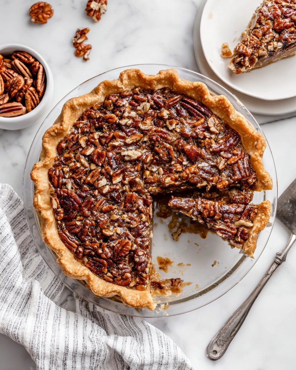 Praline Pumpkin Pie Recipe - Recipe Image — Praline Pumpkin Pie, Pumpkin Pie with Praline Topping, Best Pumpkin Pie Recipe, Holiday Pumpkin Dessert, Easy Pumpkin Pie