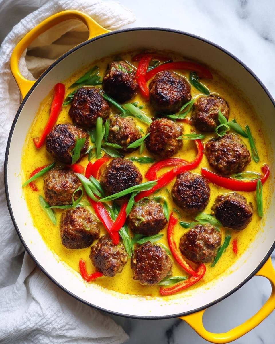 Jerk Meatballs in Coconut Curry Sauce Recipe - Recipe Image — Jerk Meatballs in Coconut Curry Sauce, Jamaican jerk meatballs with coconut curry, spicy jerk meatballs recipe, coconut curry meatball dish, flavorful Caribbean meatballs