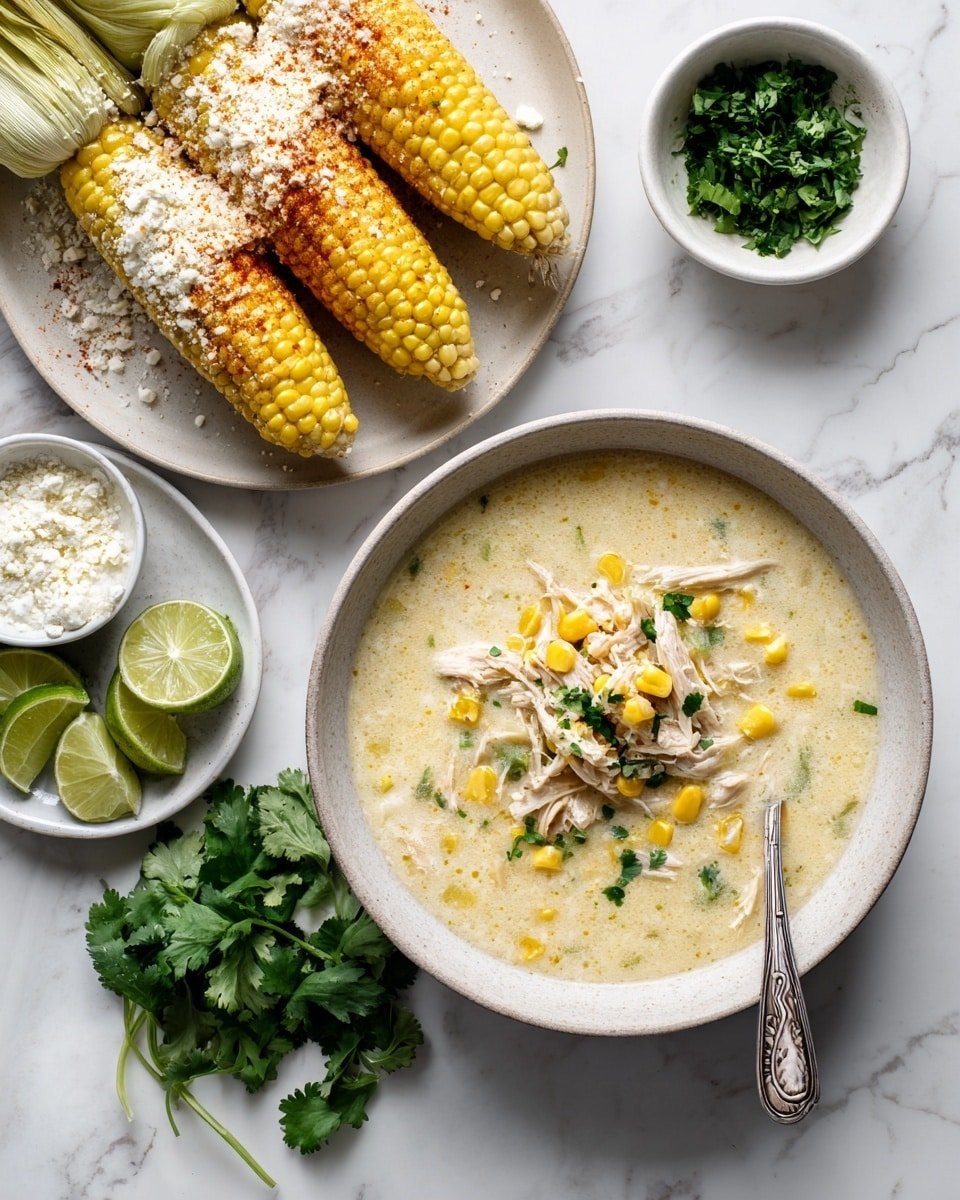 Mexican Street Corn Soup Recipe - Recipe Image — Mexican Street Corn Soup, Mexican Street Corn Soup Recipe, spicy corn soup, creamy corn soup, Mexican inspired soup