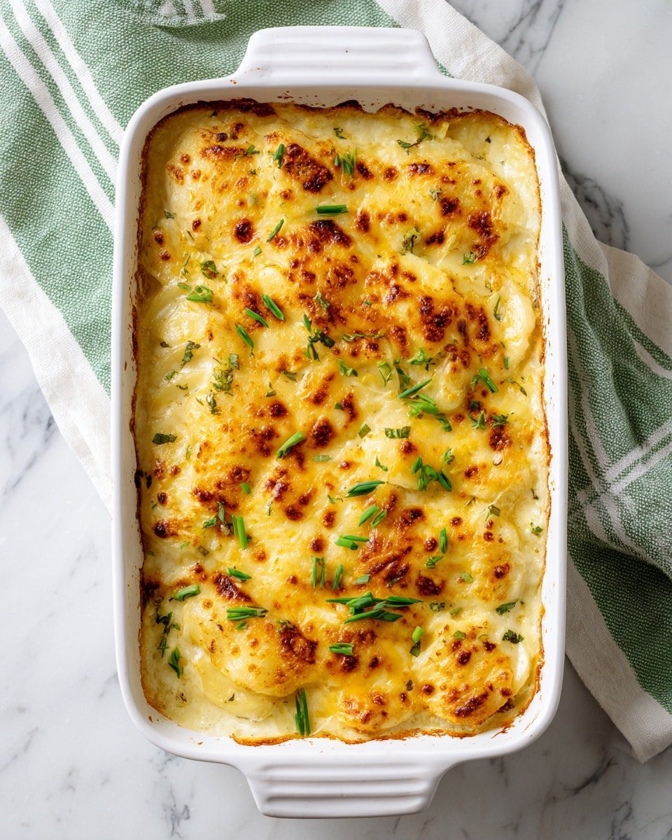 Sour Cream Potato Bake Recipe - Recipe Image — Sour Cream Potato Bake, comforting potato casserole, cheesy potato bake, easy potato side dish, hearty baked potato recipe