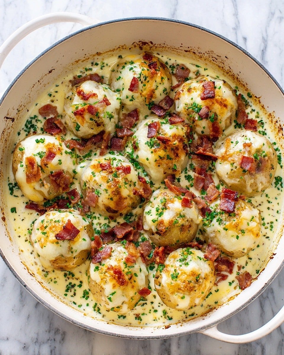 Cheesy Mississippi Mud Potatoes Recipe - Recipe Image — Cheesy Mississippi Mud Potatoes, cheesy potato casserole, comfort food recipe, cheesy potato side dish, baked cheesy potatoes