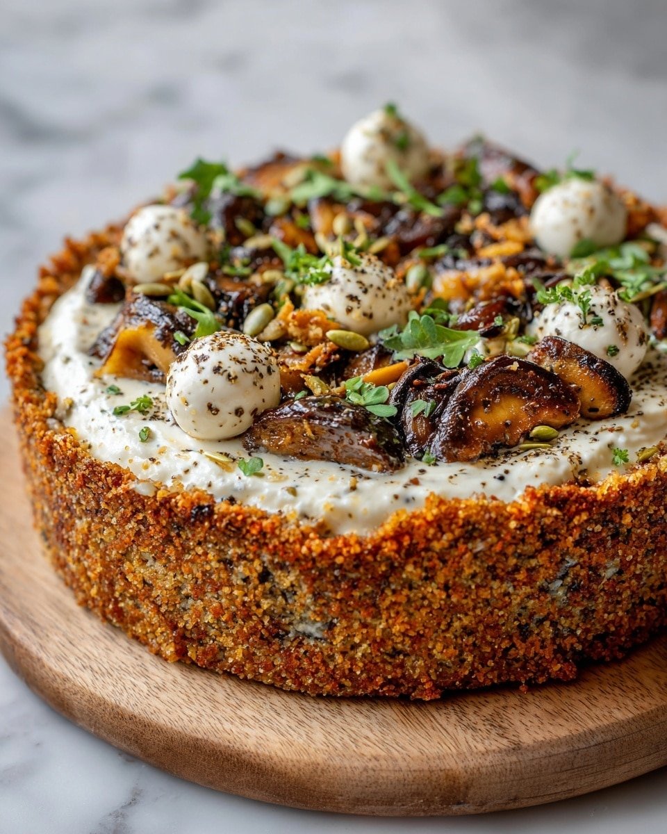Pumpkin Sage and Mushroom Tart Recipe - Recipe Image — Pumpkin Sage and Mushroom Tart, Pumpkin Sage and Mushroom Tart recipe, autumn savory tart, mushroom and pumpkin tart, holiday vegetable tart