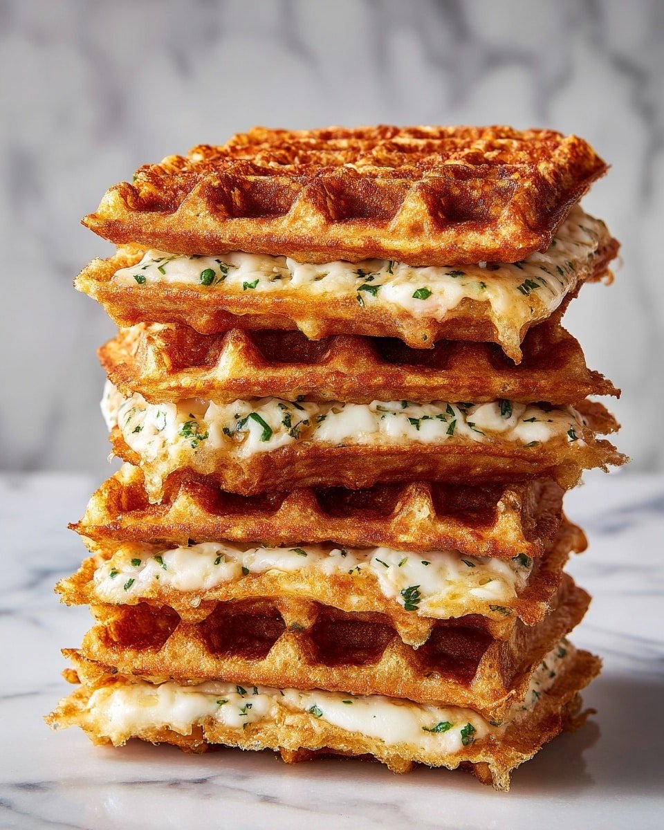 Grilled Cheese Chaffle Recipe - Recipe Image — Grilled Cheese Chaffle Recipe, cheesy chaffle sandwich, low-carb grilled cheese, crispy garlic chaffle, easy cheese chaffle ideas