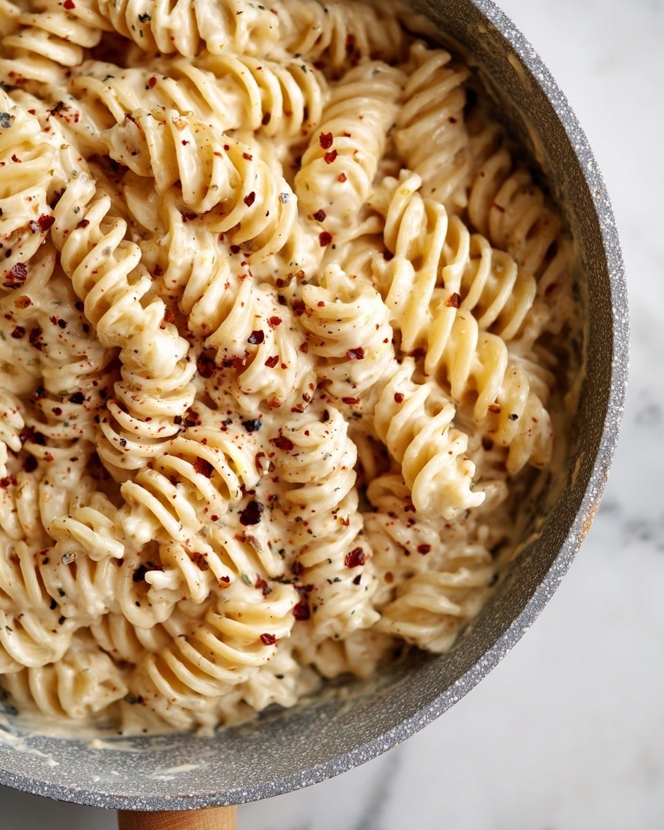 Creamy Cottage Cheese Pasta Sauce Recipe - Recipe Image — Creamy Cottage Cheese Pasta Sauce, easy pasta sauces, healthy pasta recipes, protein-packed pasta sauce, quick homemade pasta sauce