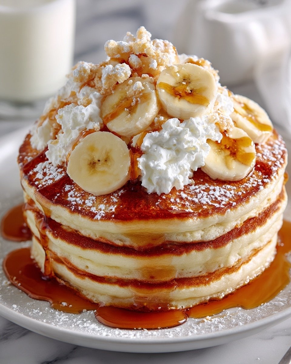 Sweet Coconut Cream Pancakes Recipe - Recipe Image — Sweet Coconut Cream Pancakes, coconut pancake recipe, tropical breakfast ideas, fluffy coconut pancakes, easy pancake breakfast