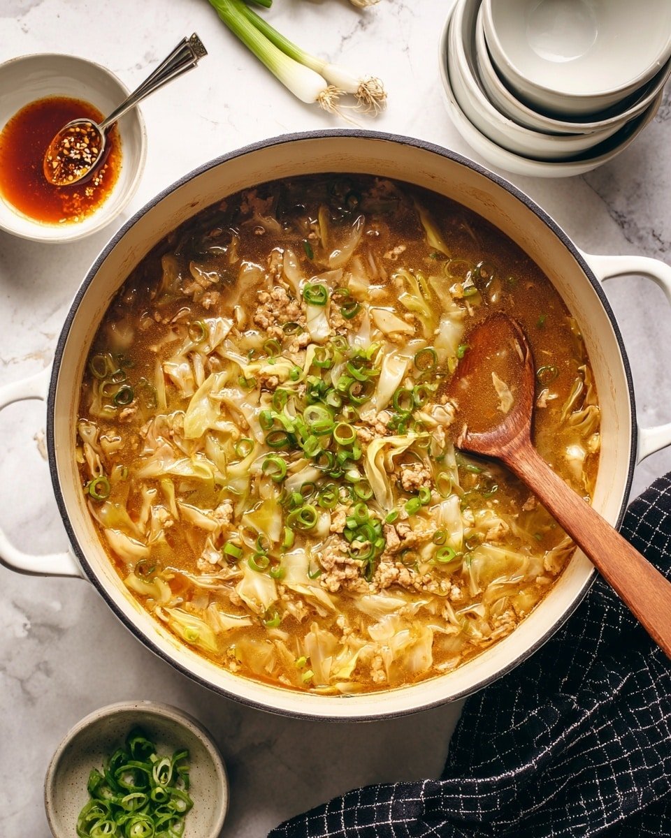 Paleo Egg Roll Soup Recipe - Recipe Image — Paleo Egg Roll Soup, healthy paleo soup recipes, easy egg roll soup, gluten-free Asian-inspired soup, comforting paleo dinner