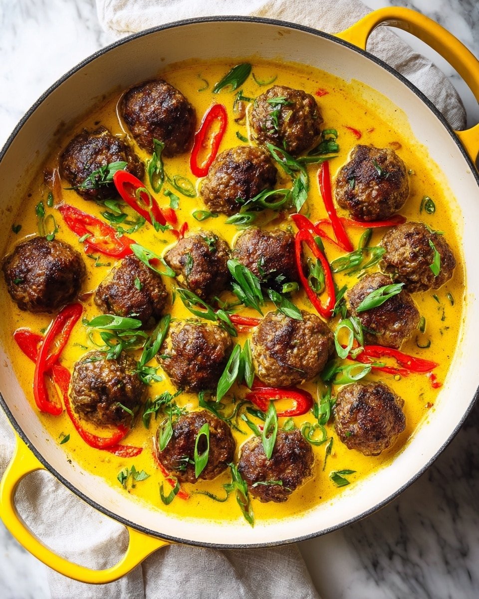 Jerk Meatballs in Coconut Curry Sauce Recipe - Recipe Image — Jerk Meatballs in Coconut Curry Sauce, Jamaican jerk meatballs with coconut curry, spicy jerk meatballs recipe, coconut curry meatball dish, flavorful Caribbean meatballs