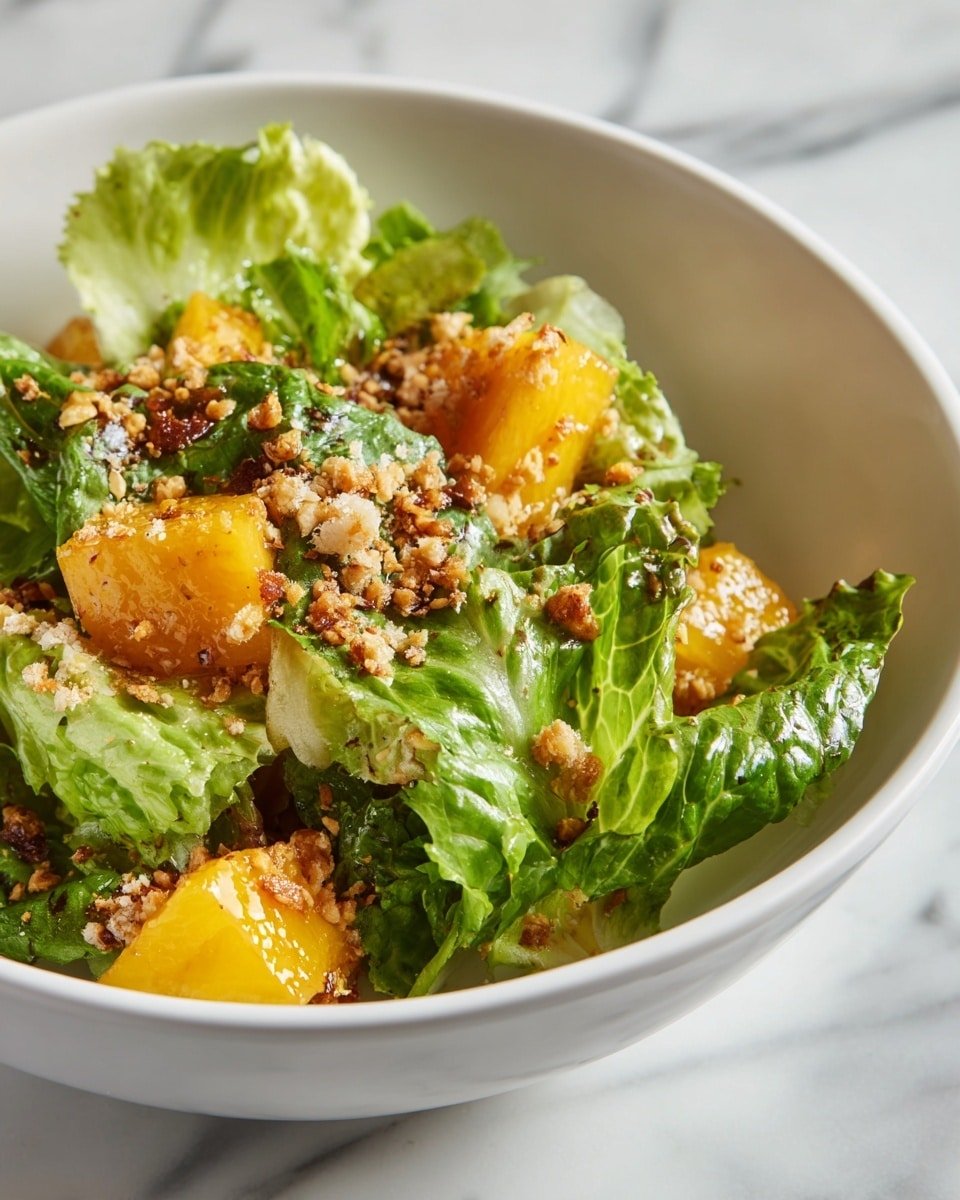 Miso Crunch Salad Recipe - Recipe Image — Miso Crunch Salad, healthy miso salad, crunchy veggie salad, easy vegetarian salad, savory crunchy salad