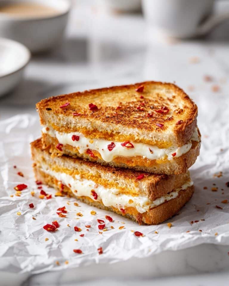 Goat Cheese Grilled Cheese with Honey and Red Pepper Flakes Recipe