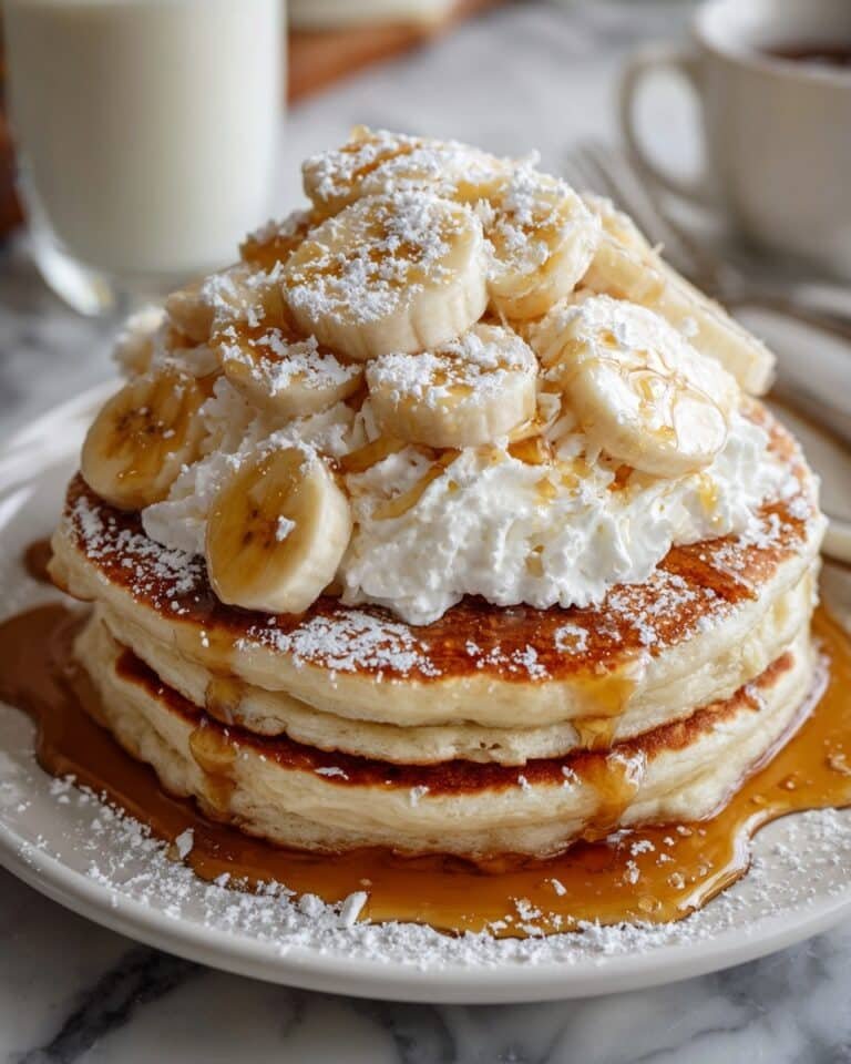 Sweet Coconut Cream Pancakes Recipe