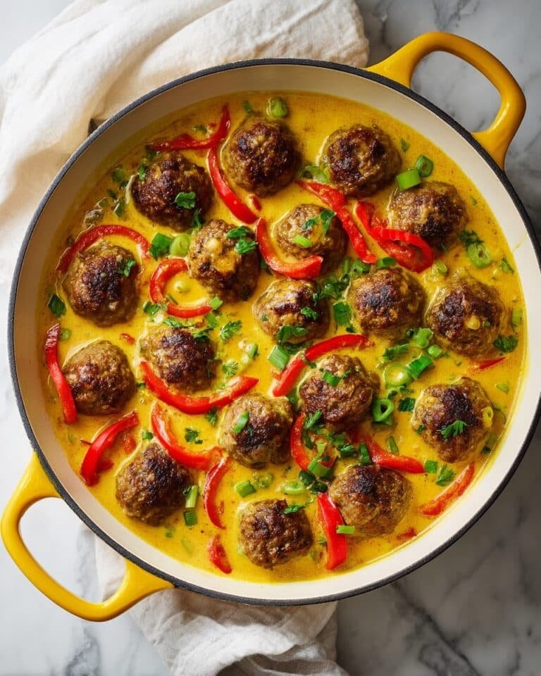 Jerk Meatballs in Coconut Curry Sauce Recipe