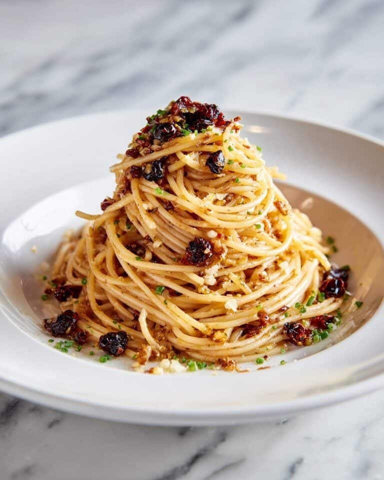 Caramelized Onion Pasta with Chili Oil Recipe
