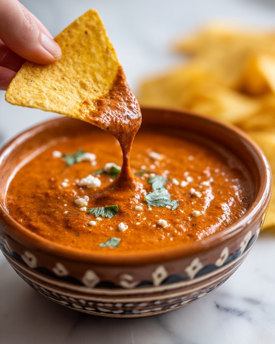 Frijoles Puercos: Spicy Pinto Bean and Chorizo Dip Recipe - Recipe Image — Frijoles Puercos, Spicy Pinto Bean and Chorizo Dip, Mexican party dip, spicy bean dip, chorizo appetizer