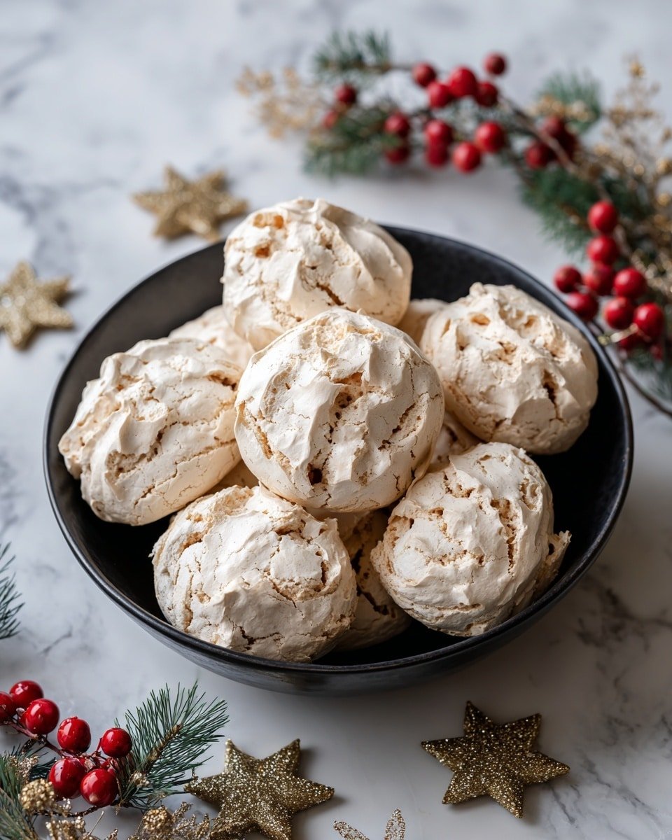 Icelandic Christmas Cookies “Marens-Kornflexkökur” Recipe - Recipe Image — Icelandic Christmas Cookies Marens-Kornflexkökur, Icelandic holiday cookies, festive Christmas cookies recipe, Cornflakes meringue cookies, Traditional Icelandic holiday treats
