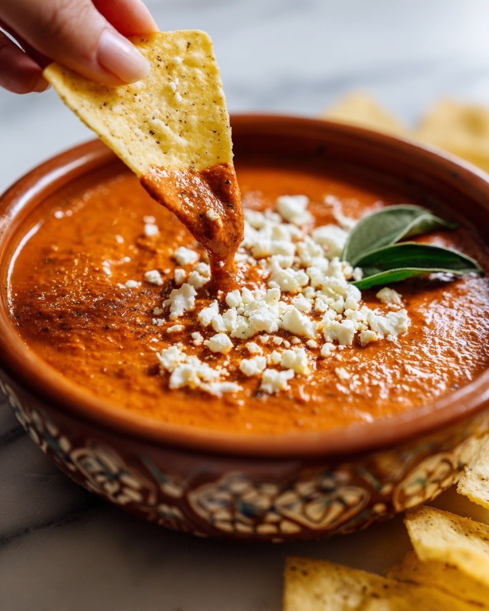 Frijoles Puercos: Spicy Pinto Bean and Chorizo Dip Recipe - Recipe Image — Frijoles Puercos, Spicy Pinto Bean and Chorizo Dip, Mexican party dip, spicy bean dip, chorizo appetizer