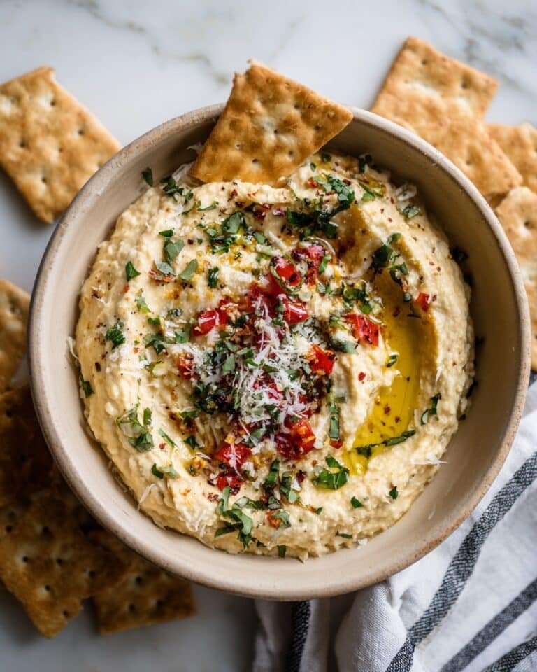 High Protein Cottage Cheese Giardiniera Dip Recipe