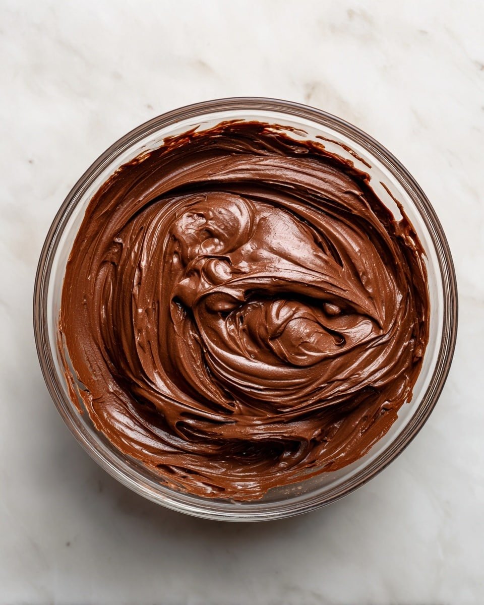 Nutella Cream Cheese Frosting Recipe - Recipe Image — Nutella Cream Cheese Frosting, easy Nutella frosting recipe, decadent chocolate-hazelnut frosting, homemade cream cheese frosting, quick frosting for cakes