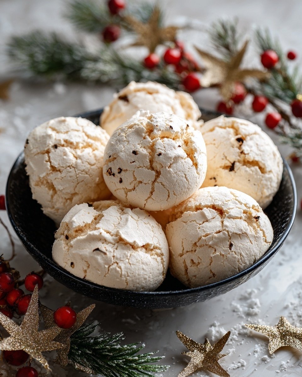 Icelandic Christmas Cookies “Marens-Kornflexkökur” Recipe - Recipe Image — Icelandic Christmas Cookies Marens-Kornflexkökur, Icelandic holiday cookies, festive Christmas cookies recipe, Cornflakes meringue cookies, Traditional Icelandic holiday treats