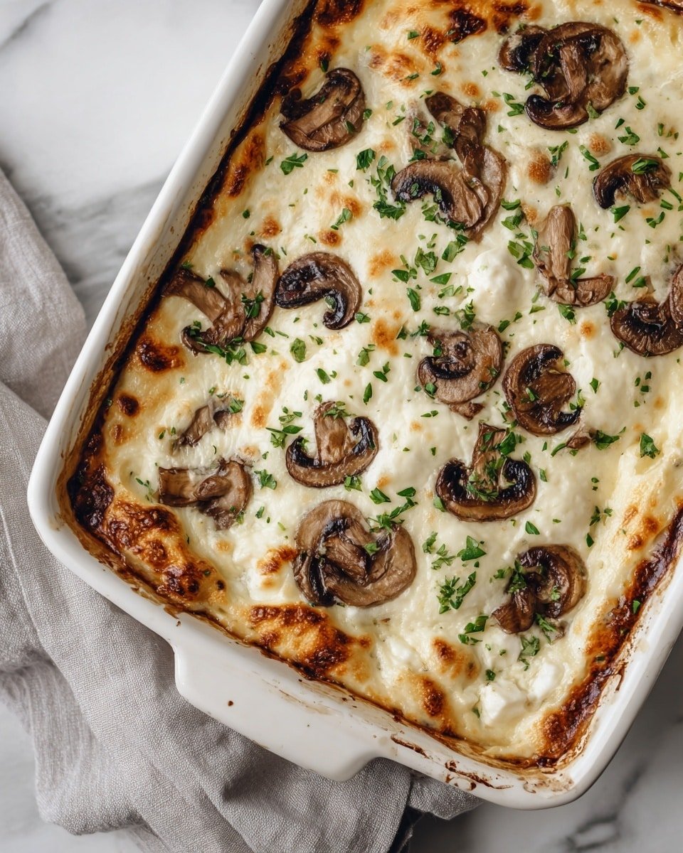 Keto Garlic Mushroom Chicken Casserole Recipe - Recipe Image — Keto Garlic Mushroom Chicken Casserole, low-carb chicken casserole, garlic mushroom chicken bake, keto comfort food, easy keto chicken recipe