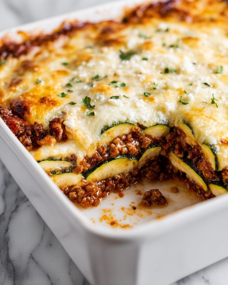 Keto Cheesy Zucchini and Ground Beef Casserole Recipe - Recipe Image — Keto Cheesy Zucchini and Ground Beef Casserole, easy keto zucchini casserole, low carb beef and zucchini bake, keto comfort food recipes, cheesy zucchini casserole