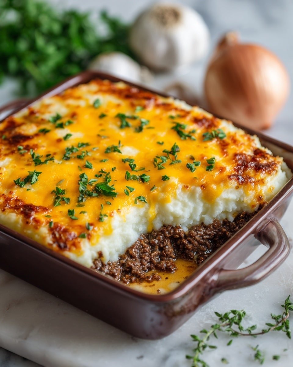 Keto Beef and Cauliflower Casserole Recipe - Recipe Image — Keto Beef and Cauliflower Casserole, low-carb beef cauliflower bake, keto friendly ground beef casserole, healthy cauliflower beef dish, easy keto casserole recipes