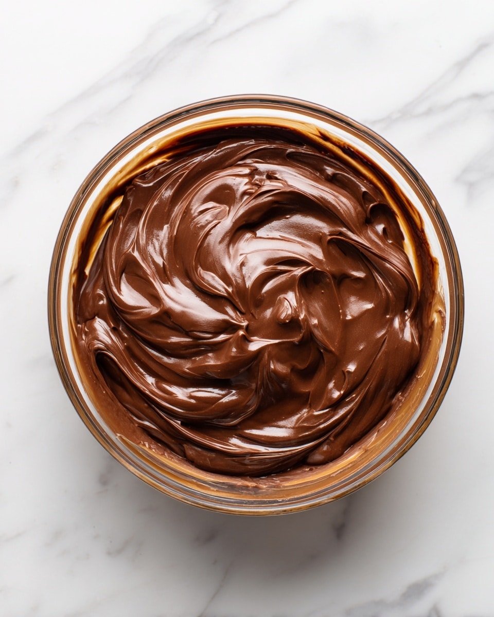 Nutella Cream Cheese Frosting Recipe - Recipe Image — Nutella Cream Cheese Frosting, easy Nutella frosting recipe, decadent chocolate-hazelnut frosting, homemade cream cheese frosting, quick frosting for cakes