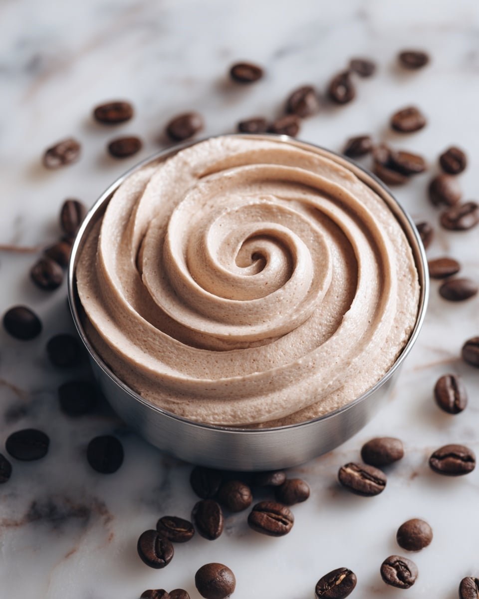 Espresso Cream Cheese Frosting Recipe - Recipe Image — Espresso Cream Cheese Frosting, coffee-flavored frosting, easy cream cheese frosting, decadent cupcake frosting, homemade frosting recipes