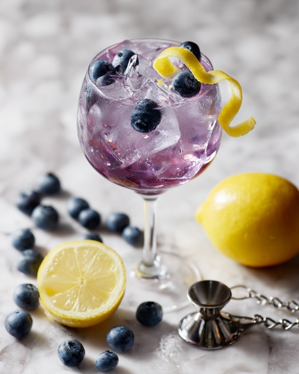 Frostbite Blueberry Martini Cocktail Recipe - Recipe Image — Frostbite Blueberry Martini Cocktail, blueberry martini, winter cocktail recipes, easy blueberry cocktail, refreshing vodka drinks