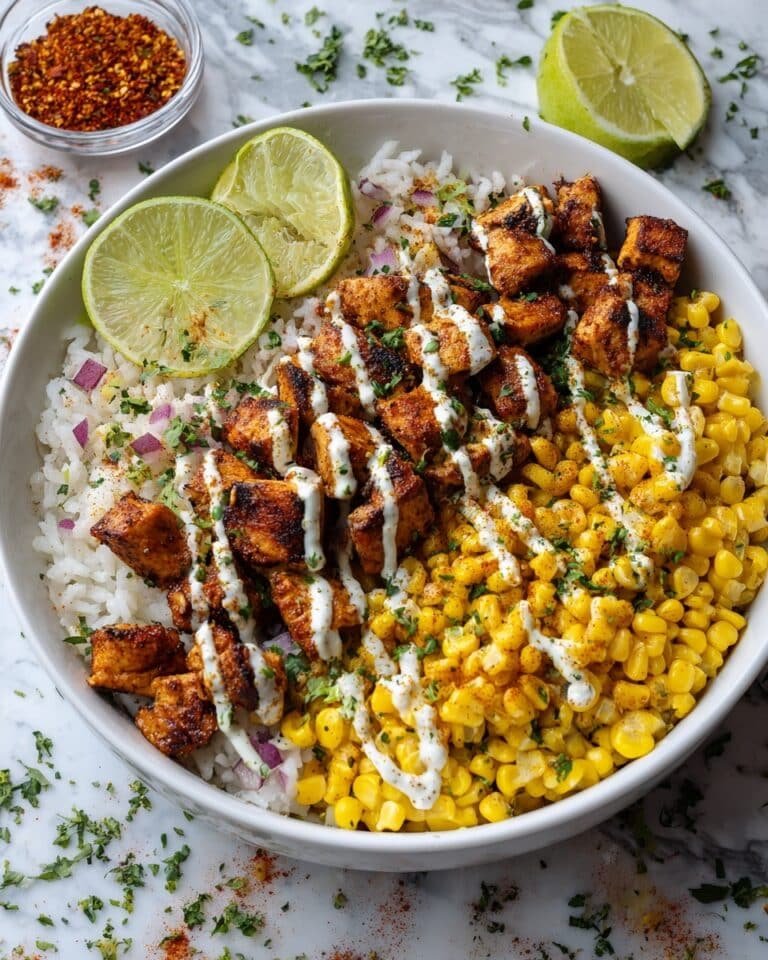 Street Corn Chicken and Rice Bowls Recipe
