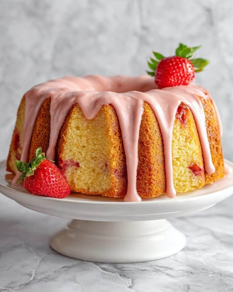 Strawberry Milkshake Pound Cake Recipe