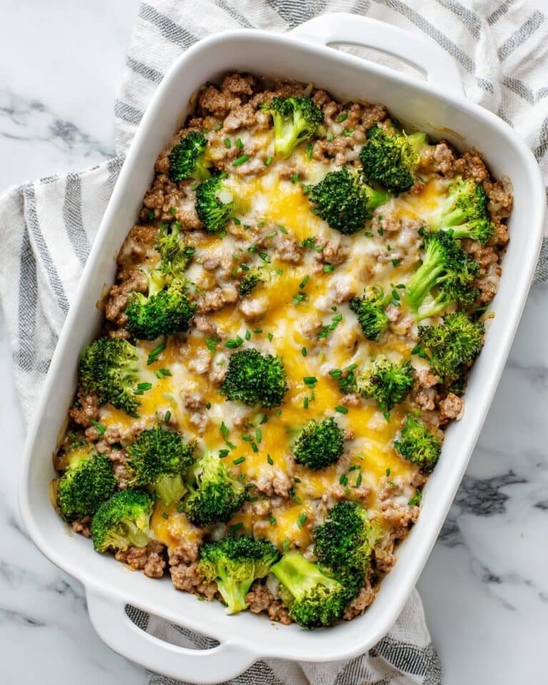 Keto Beef and Broccoli Casserole Recipe