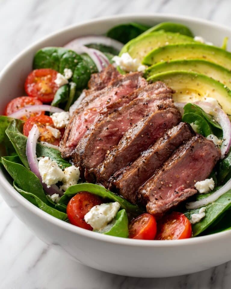 Keto Beef and Spinach Salad Recipe