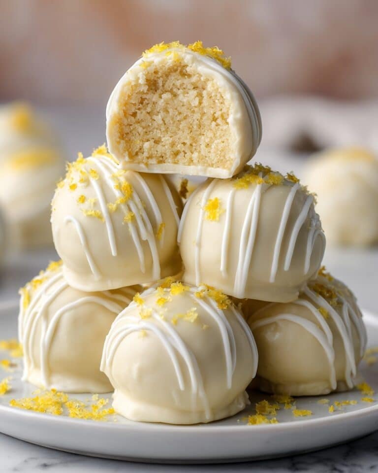 Creamy Lemon White Chocolate Truffles Recipe