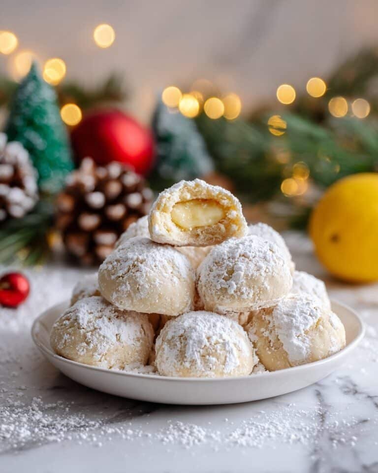 Lemon Cream Snowball Cookies – Melt-in-Your-Mouth Holiday Magic Recipe