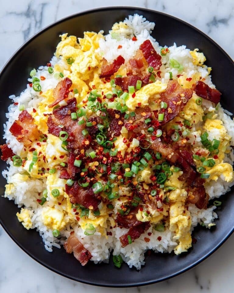 Breakfast Bacon and Green Onion Fried Rice Recipe