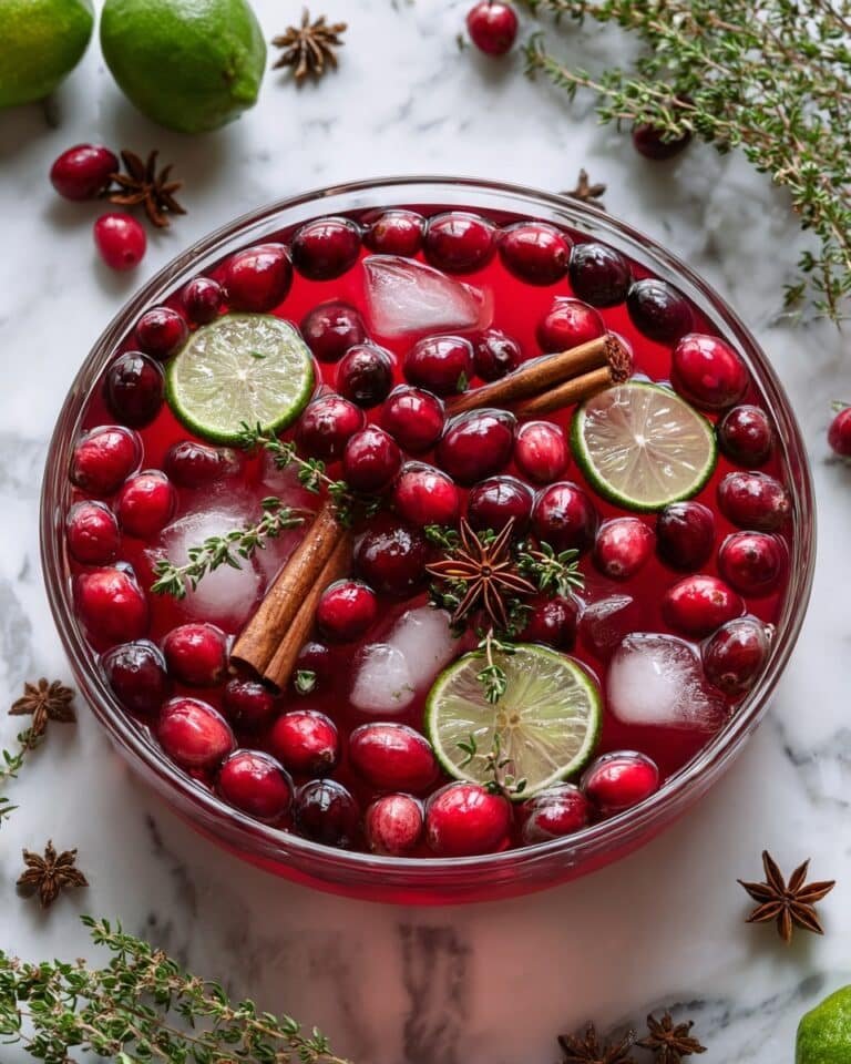 Christmas Cranberry Citrus Punch (Non-Alcoholic) Recipe