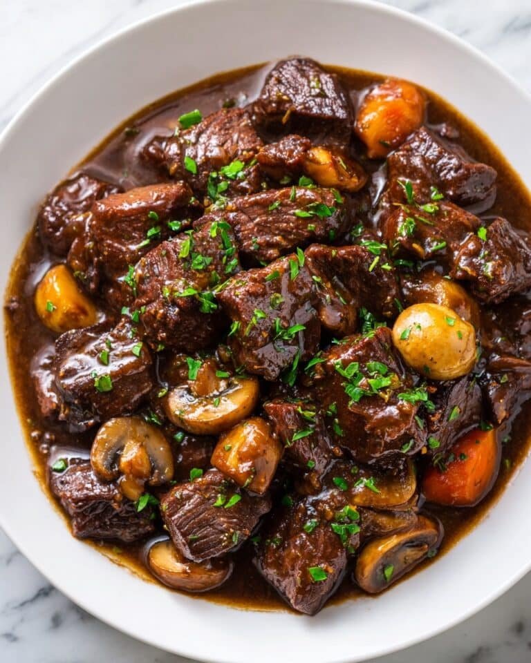 Slow-Cooked Beef Bourguignon Recipe
