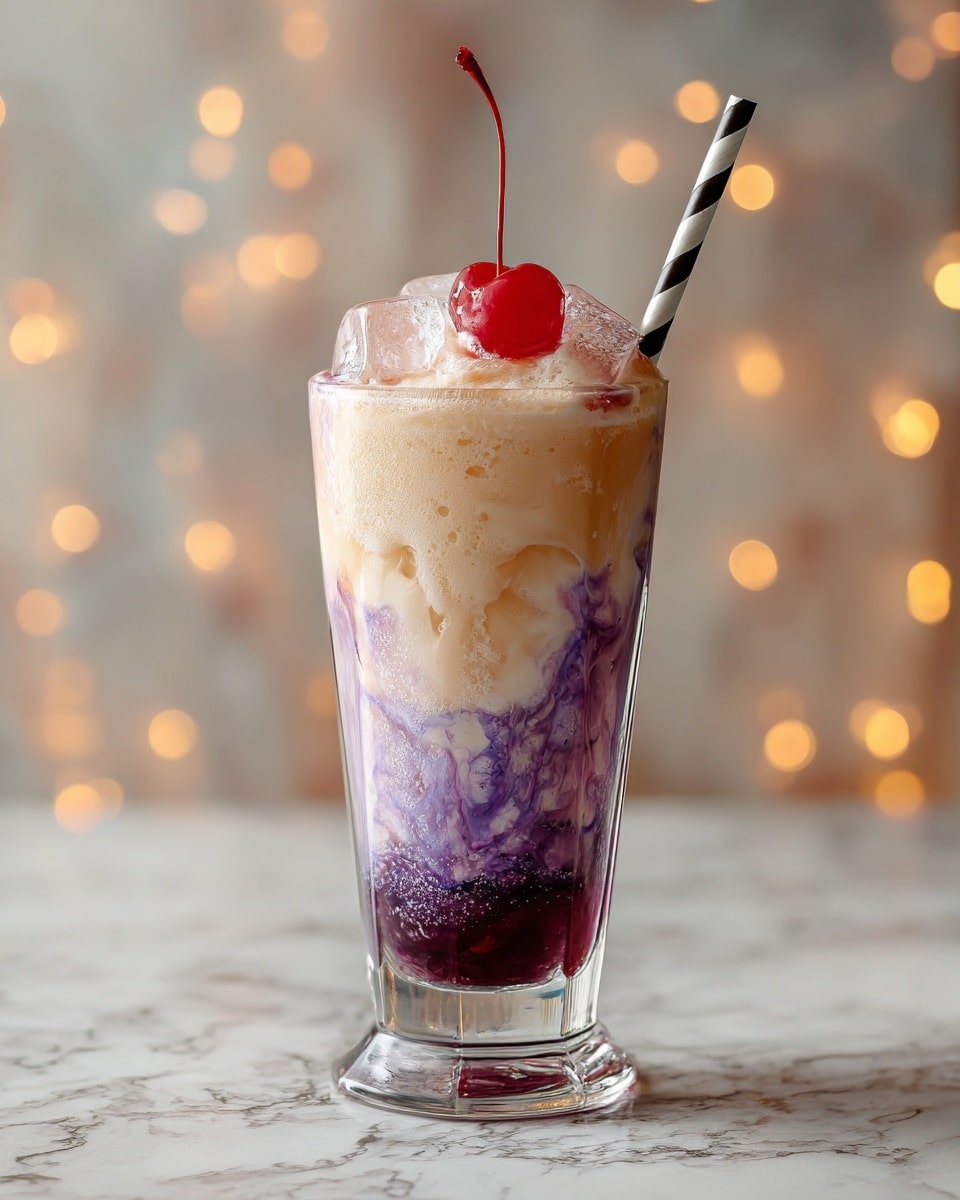 Midnight Malibu Dirty Soda Recipe - Recipe Image — Midnight Malibu Dirty Soda, tropical soda recipes, easy cocktail drinks, blackberry coconut drink, fun summer soda