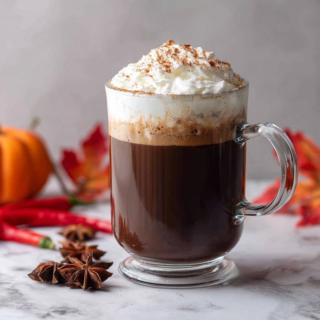 Mexican Hot Chocolate with Cinnamon and Chili Recipe - Recipe Image — Mexican Hot Chocolate with Cinnamon and Chili, Mexican hot chocolate, spicy hot chocolate recipe, cinnamon chili hot chocolate, comforting hot drinks