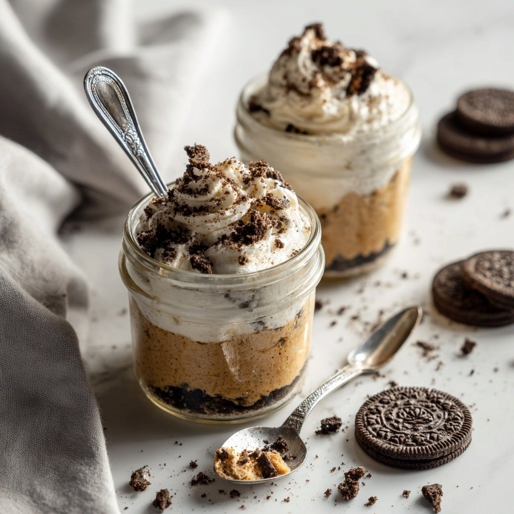 Cookies and Cream Protein Overnight Oats Recipe - Recipe Image — Cookies and Cream Protein Overnight Oats, healthy overnight oats with cookies and cream, easy protein breakfast, nutritious cookie oats recipe, quick breakfast oatmeal