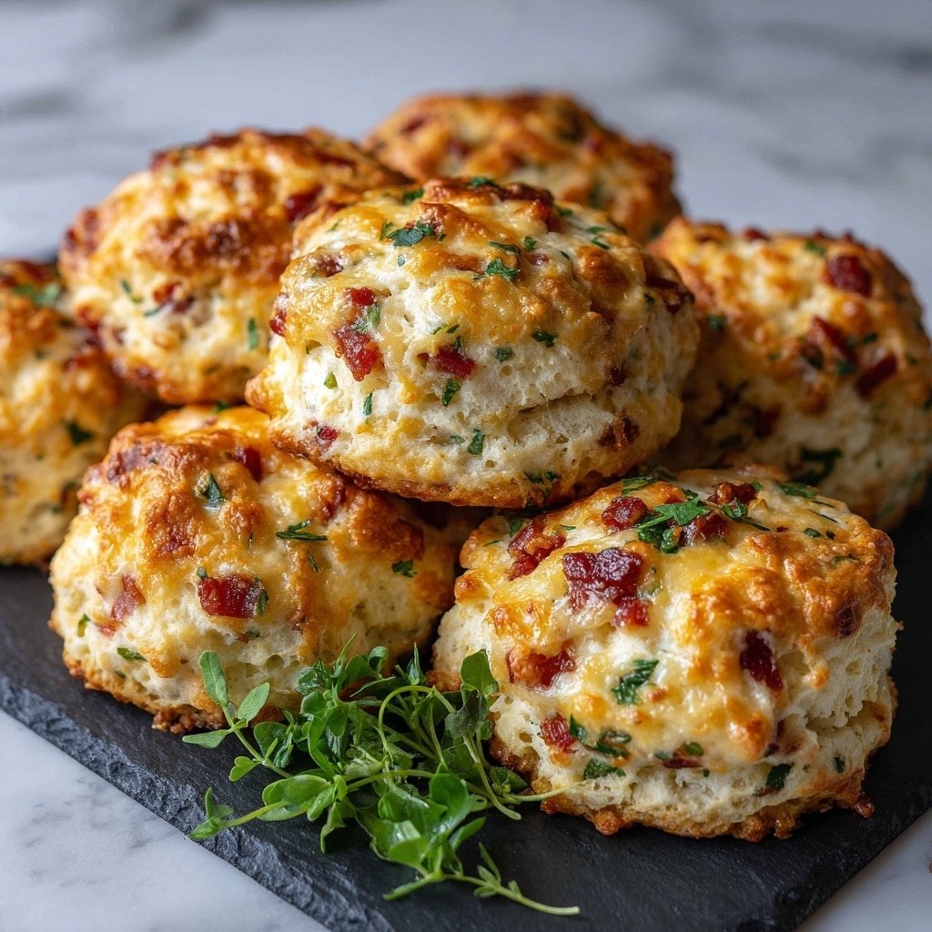 Breakfast Protein Biscuits Recipe - Recipe Image — Breakfast Protein Biscuits, healthy breakfast recipes, homemade savory biscuits, high-protein breakfast ideas, easy breakfast biscuits with ham and cheese