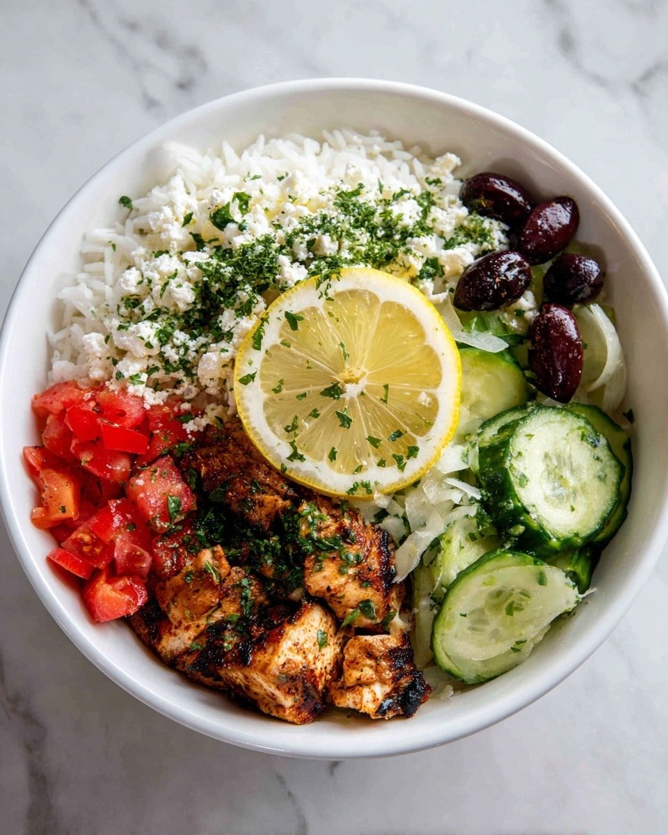 Zesty and Fresh: Mediterranean Lemon-Dill Chicken Bowls for Effortless Meal Prep Recipe - Recipe Image — Mediterranean Lemon-Dill Chicken Bowls, healthy meal prep Chicken bowls, easy lemon-dill chicken recipe, fresh summer chicken bowl, quick weeknight dinner ideas