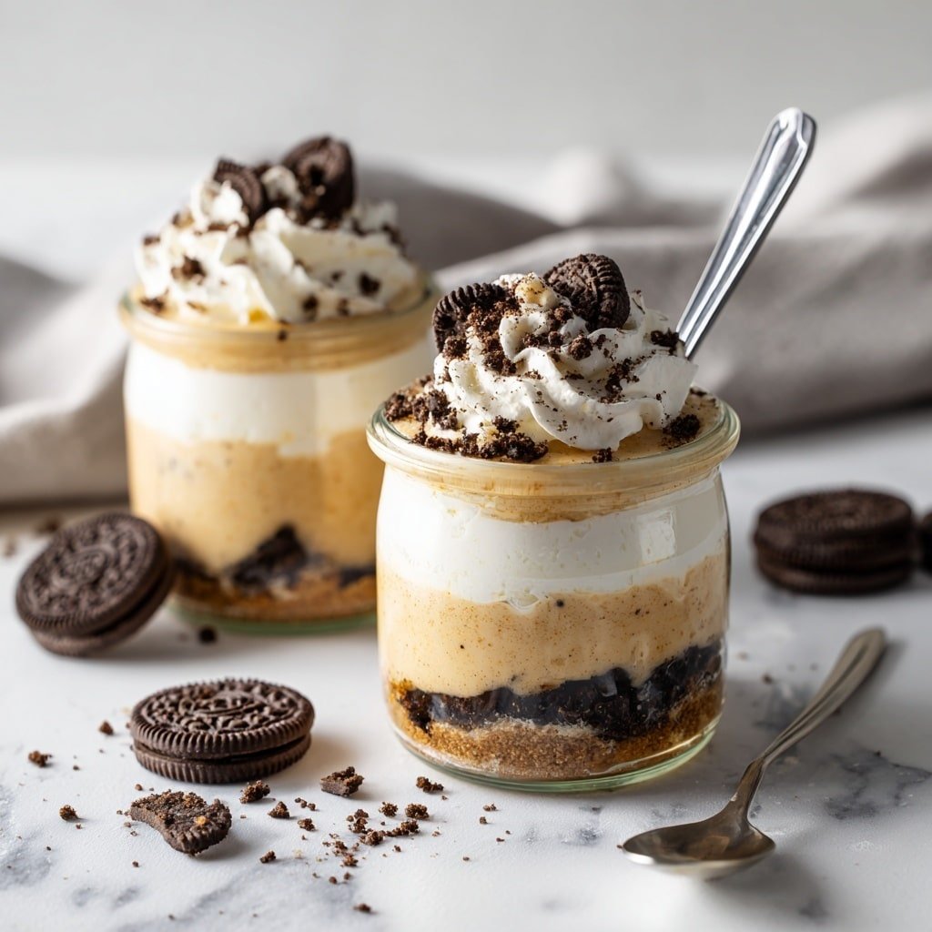 Cookies and Cream Protein Overnight Oats Recipe - Recipe Image — Cookies and Cream Protein Overnight Oats, healthy overnight oats with cookies and cream, easy protein breakfast, nutritious cookie oats recipe, quick breakfast oatmeal