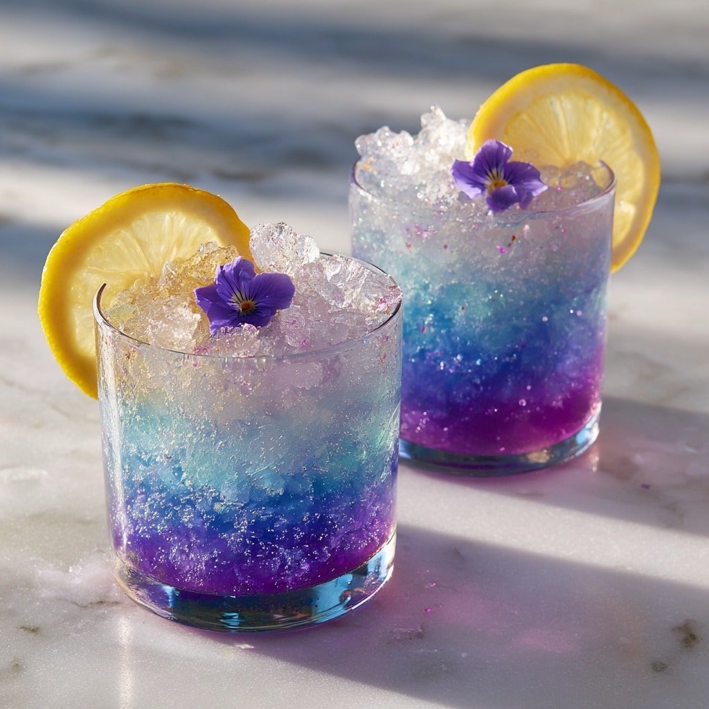 Simple Color-Changing Magic Lemonade Recipe - Recipe Image — Simple Color-Changing Magic Lemonade, magical lemonade drinks, vibrant blue to pink lemonade, fun lemon beverage, easy colorful lemonade