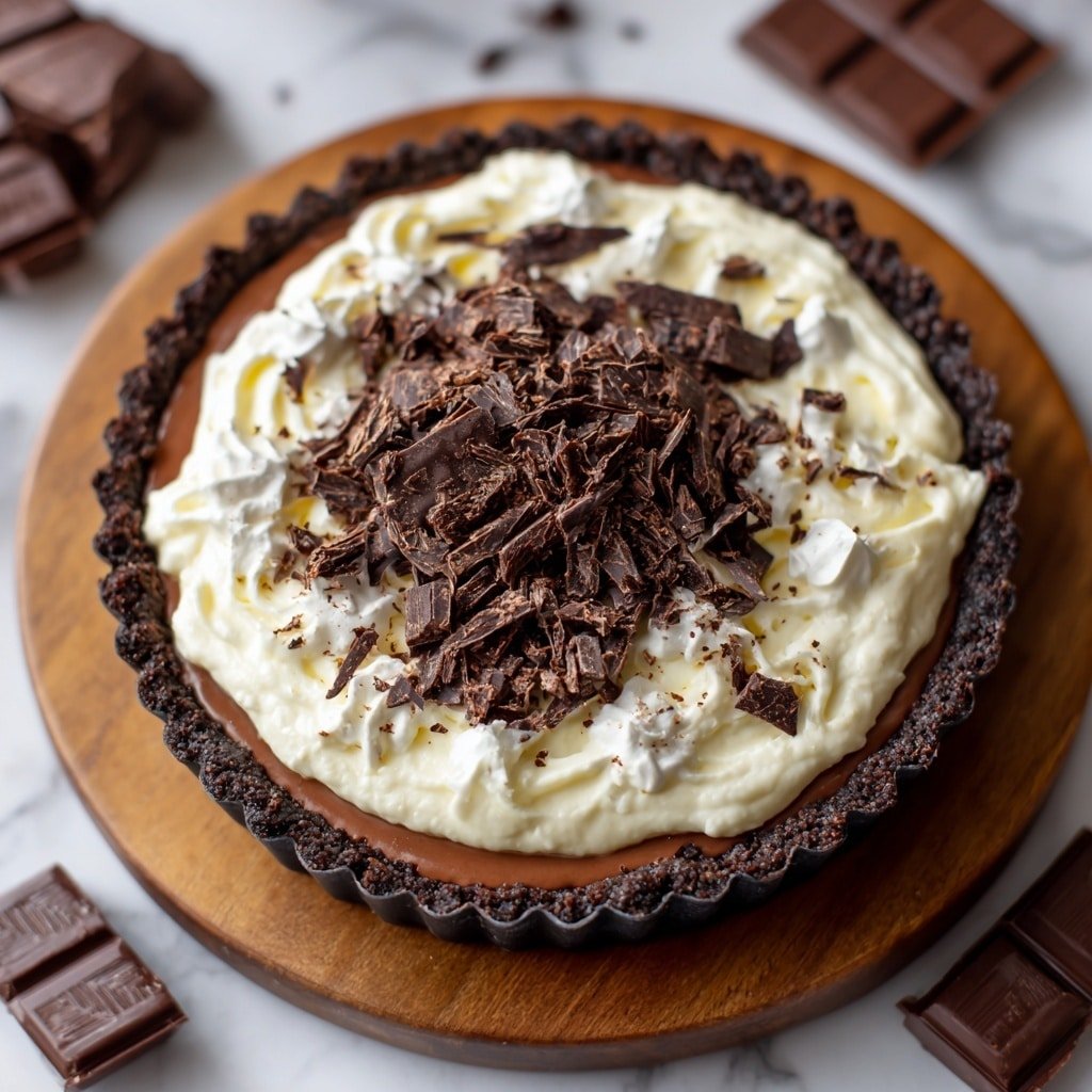 Chocolate Espresso Pie Recipe - Recipe Image — Chocolate Espresso Pie, decadent coffee chocolate dessert, easy espresso pie recipe, rich chocolate pie with coffee flavor, no-bake espresso chocolate treat